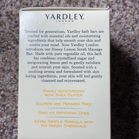 Honey Lemon Scrub Massage Bar Soap - Picture 4 of 4